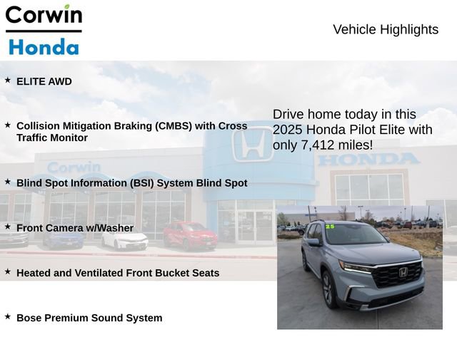 Used 2025 Honda Pilot Elite image 6