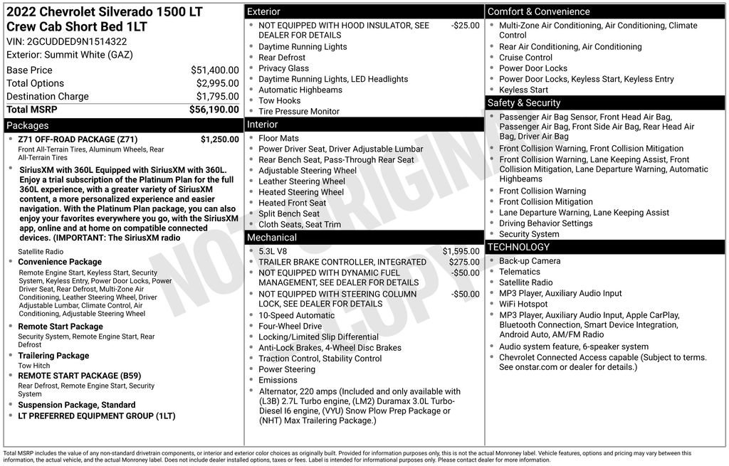 Used 2022 Chevrolet Silverado 1500 LT w/ Z71 Off-Road Package AWD/4WD image 6