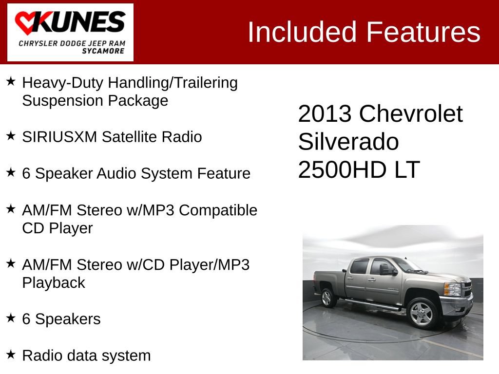 Used 2013 Chevrolet Silverado 2500 LT w/ Custom Sport Truck Package RWD image 3