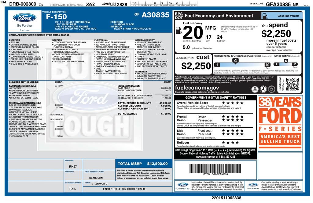 Used 2016 Ford F150 XLT w/ Equipment Group 301A Mid RWD video 2