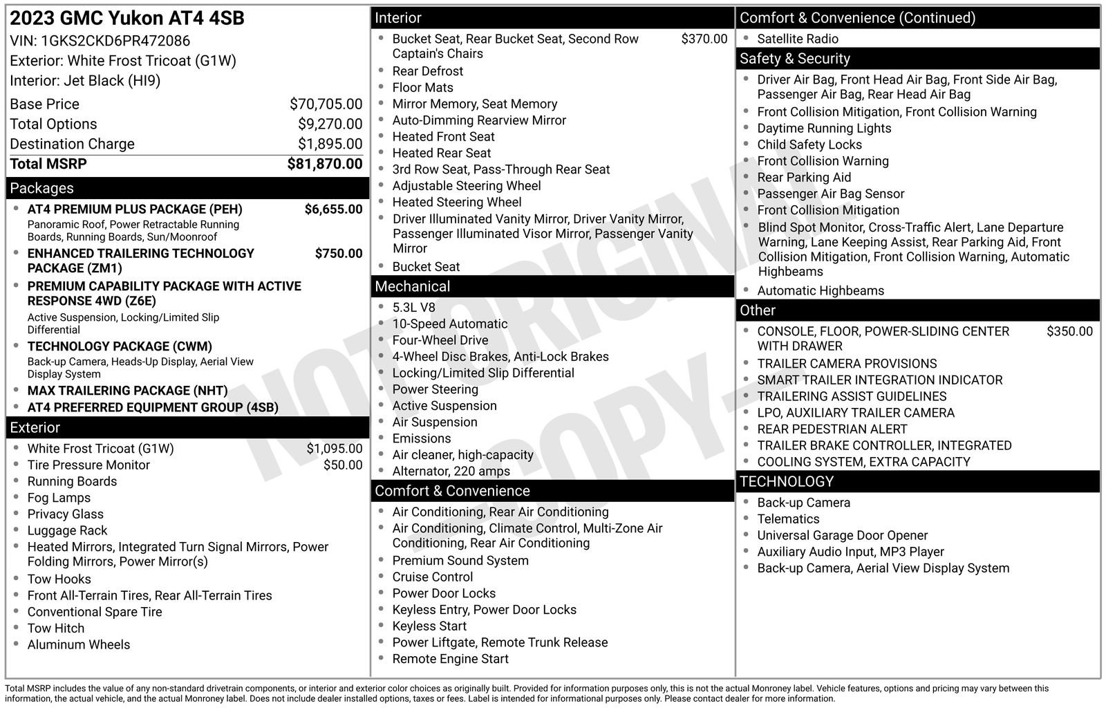 Certified 2023 GMC Yukon AT4 w/ AT4 Premium Plus Package image 37