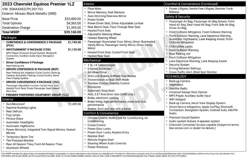 Certified 2023 Chevrolet Equinox Premier AWD/4WD image 57