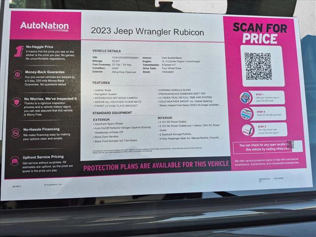 Used 2023 Jeep Wrangler Rubicon w/ LED Lighting Group AWD/4WD image 21