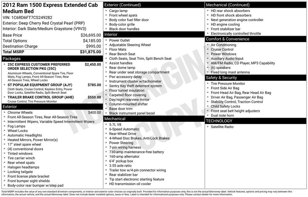 Used 2012 RAM 1500 Express RWD image 5
