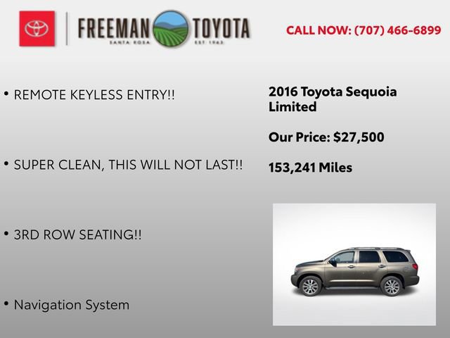 Used 2016 Toyota Sequoia Limited AWD/4WD image 9