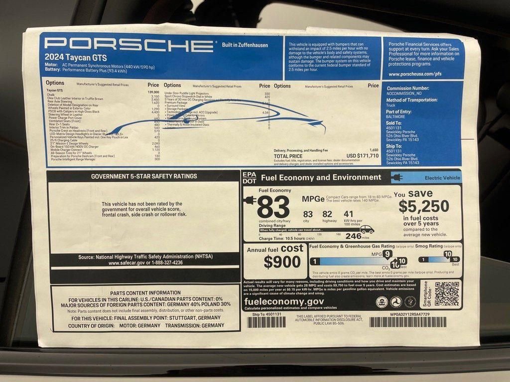 Used 2024 Porsche Taycan GTS image 25