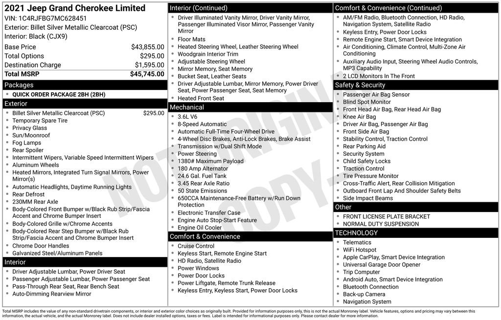 Used 2021 Jeep Grand Cherokee Limited image 6