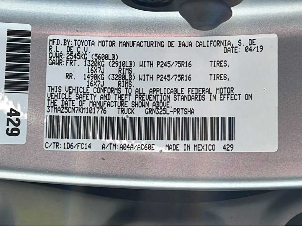Used 2019 Toyota Tacoma SR5 RWD image 24