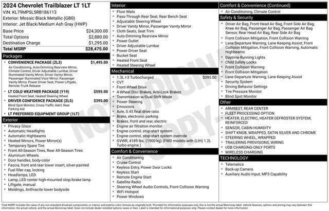 Used 2024 Chevrolet TrailBlazer LT w/ Convenience Package image 5