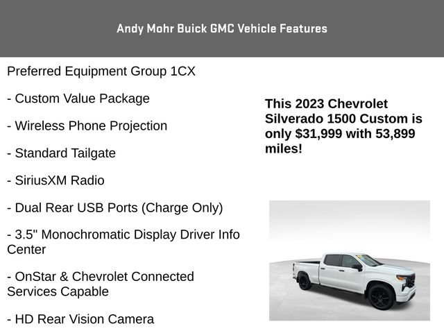 Used 2023 Chevrolet Silverado 1500 Custom AWD/4WD image 12