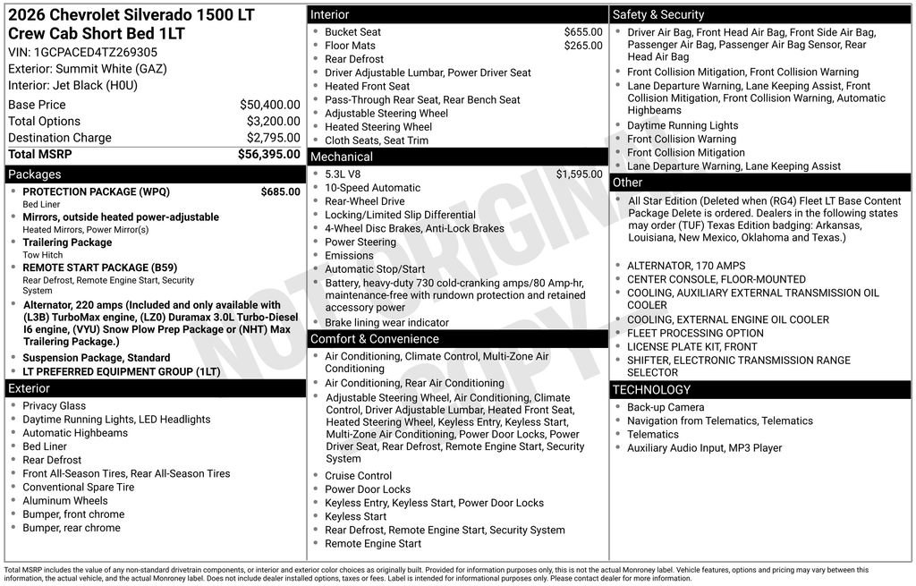 New 2026 Chevrolet Silverado 1500 LT w/ Protection Package RWD image 32