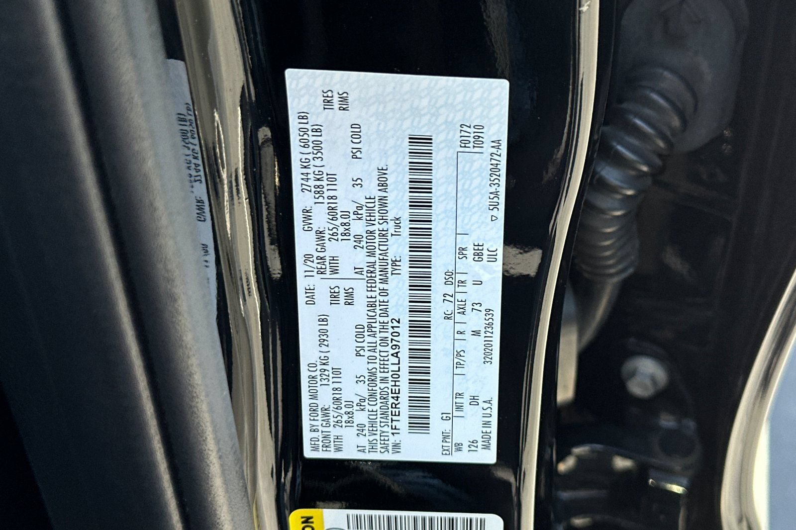 Certified 2020 Ford Ranger Lariat w/ FX2 Package RWD image 30