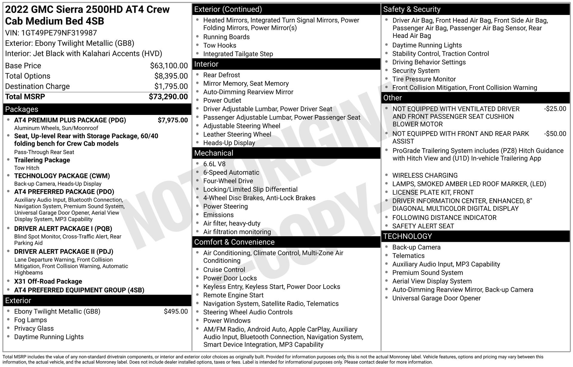 Used 2022 GMC Sierra 2500 AT4 w/ AT4 Premium Plus Package AWD/4WD image 4