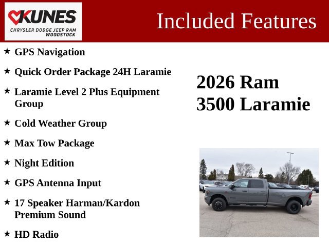 New 2026 RAM 3500 Laramie AWD/4WD image 3