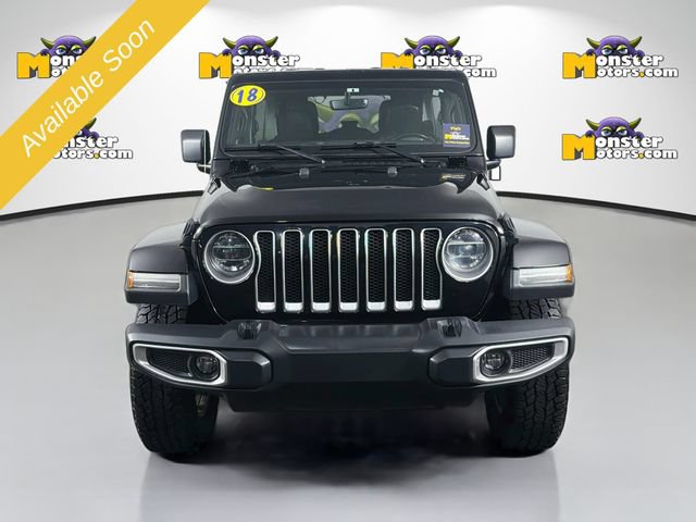 Used 2018 Jeep Wrangler Unlimited Sahara w/ Uconnect 4C Nav & Sound Group AWD/4WD image 2