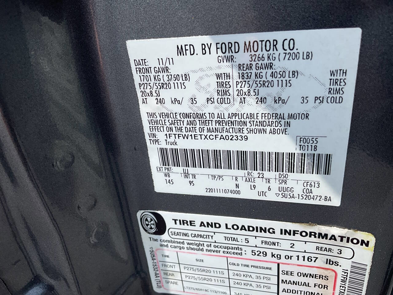 Used 2012 Ford F150 Platinum AWD/4WD image 20