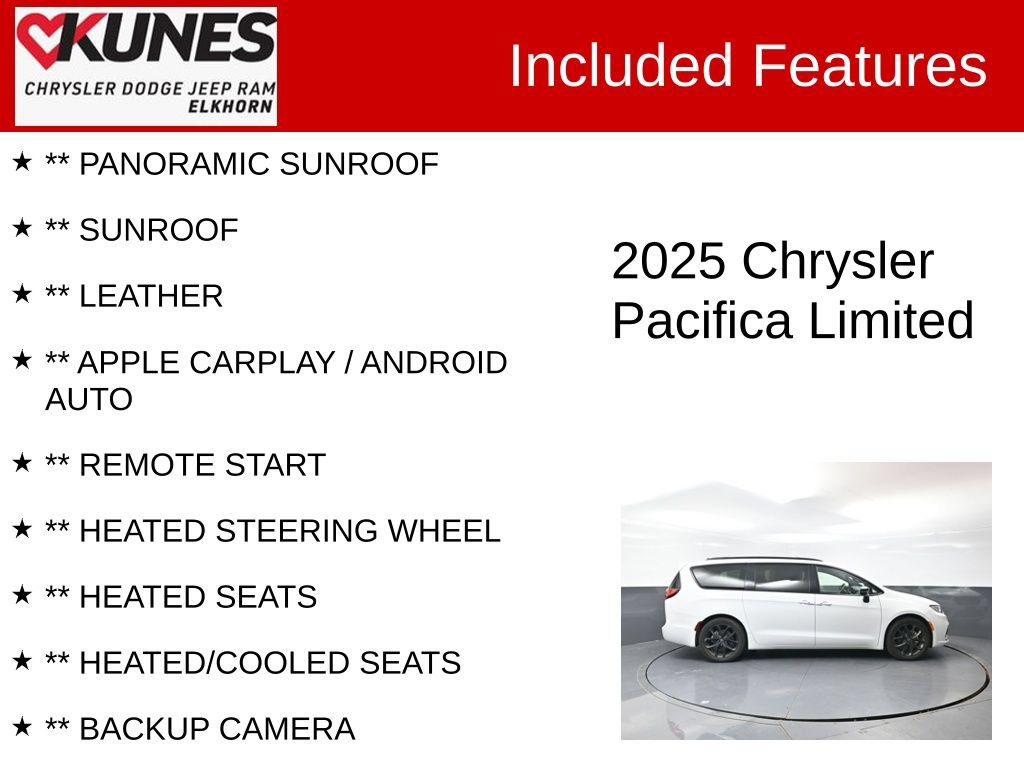 Used 2025 Chrysler Pacifica Limited FWD image 2