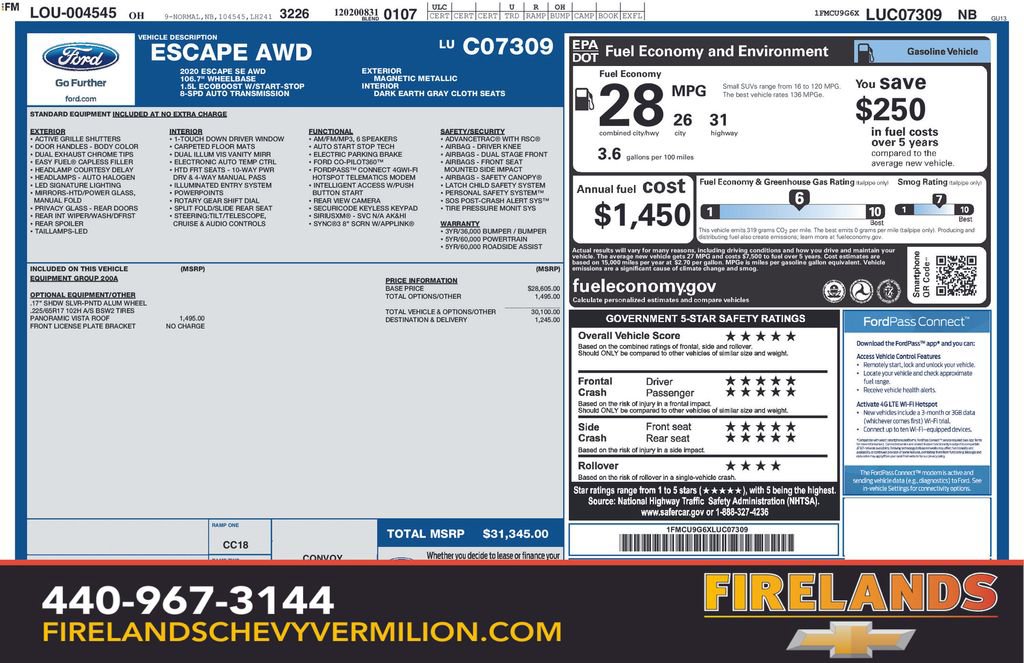 Used 2020 Ford Escape SE image 2