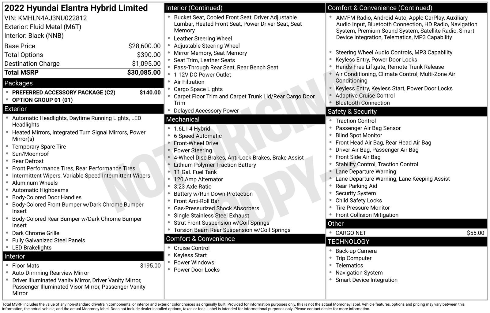 Used 2022 Hyundai Elantra Limited w/ Preferred Accessory Package FWD image 6