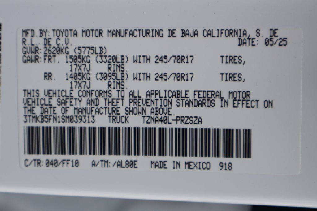 Certified 2025 Toyota Tacoma SR5 RWD image 17