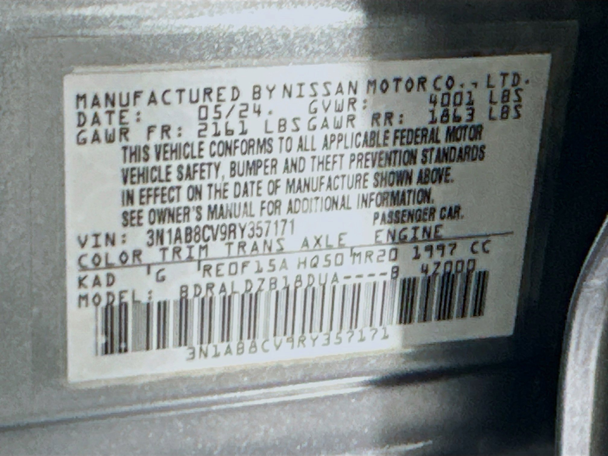 Used 2024 Nissan Sentra SV image 12