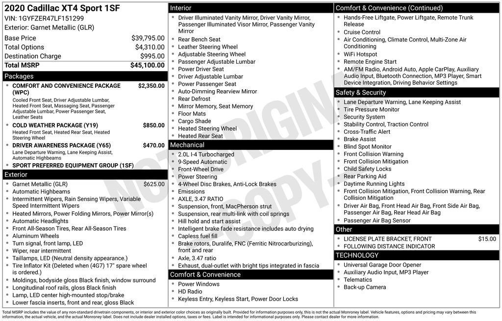 Used 2020 Cadillac XT4 Sport image 4