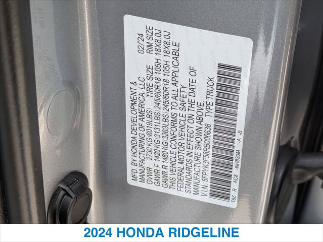 Certified 2024 Honda Ridgeline RTL image 26