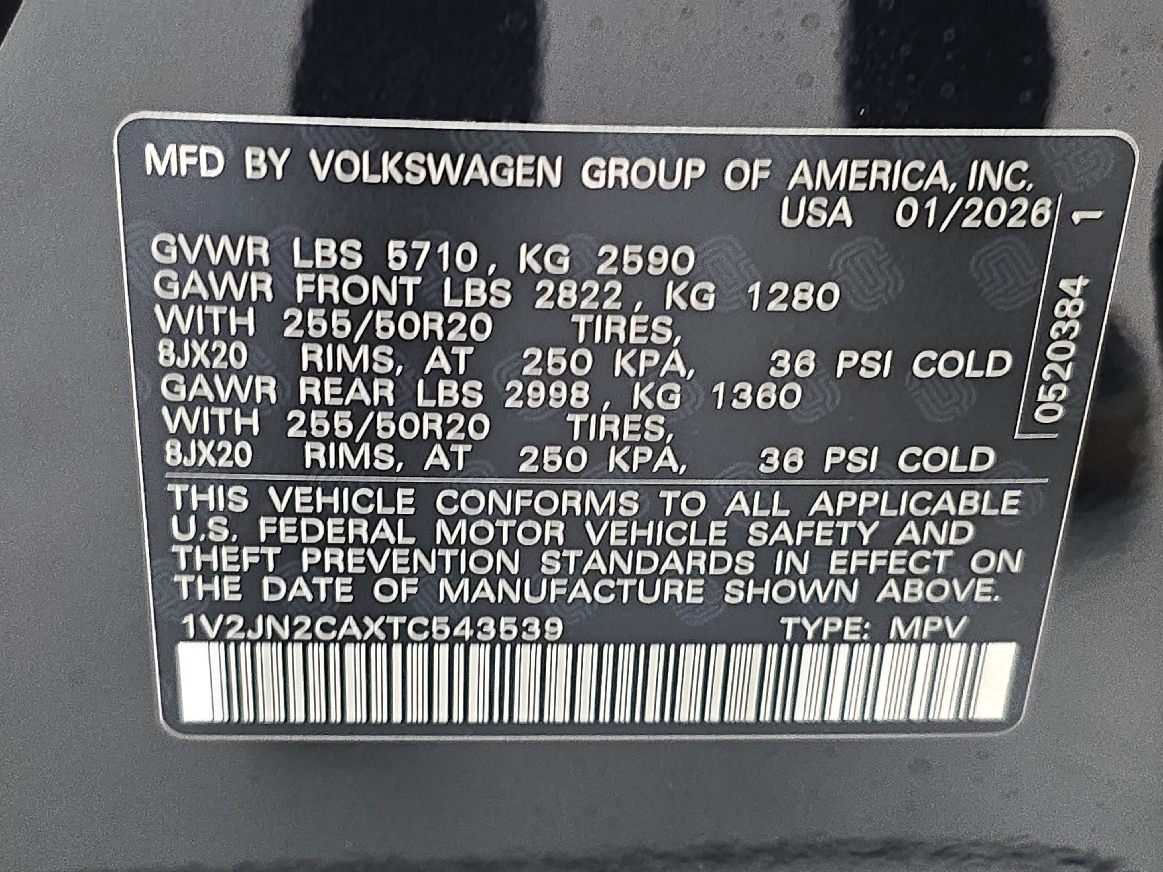 New 2026 Volkswagen Atlas SE FWD image 37
