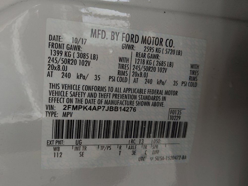 Used 2018 Ford Edge Sport w/ Equipment Group 401A AWD/4WD image 33