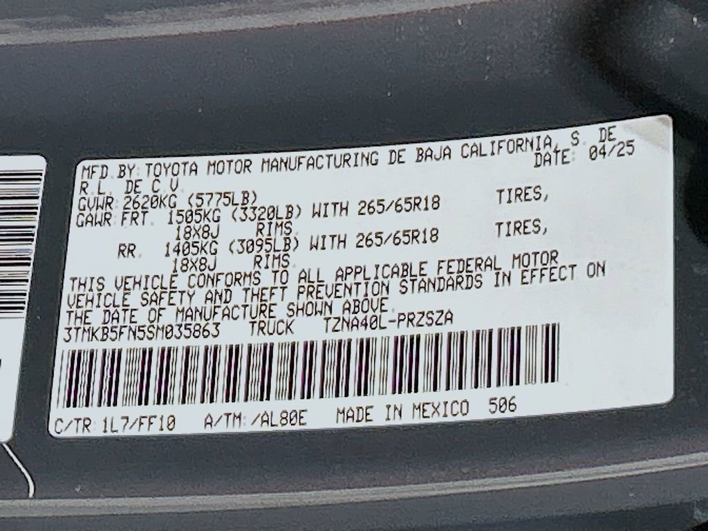 Used 2025 Toyota Tacoma SR5 RWD image 27
