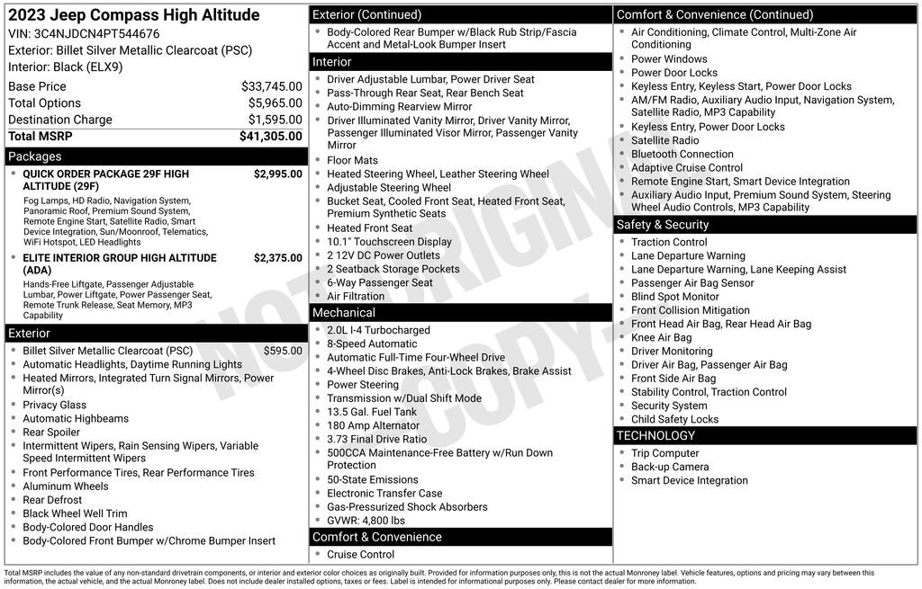 Used 2023 Jeep Compass High Altitude image 4