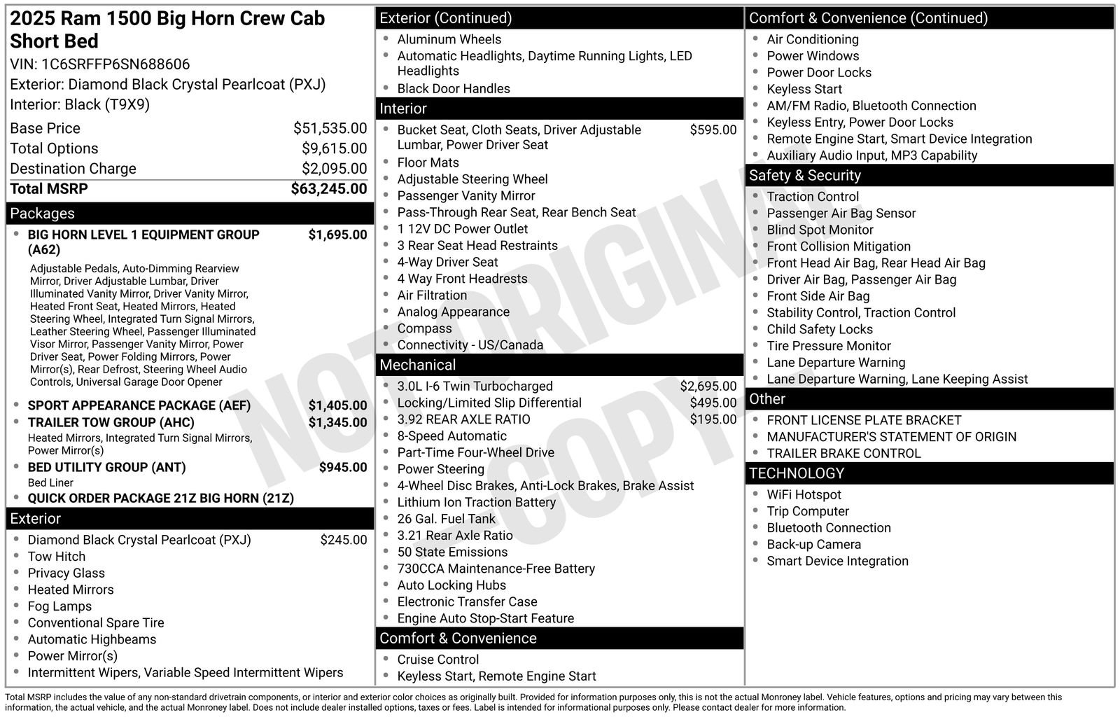 Used 2025 RAM 1500 Big Horn AWD/4WD image 27