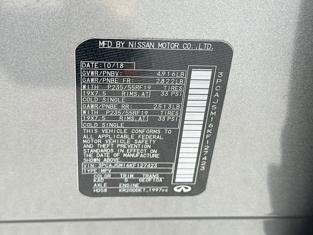 Used 2019 INFINITI QX50 Essential w/ Proactive Package image 36