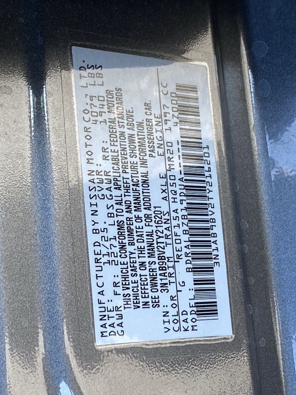 Certified 2026 Nissan Sentra S w/ Floor Mat Package FWD image 12