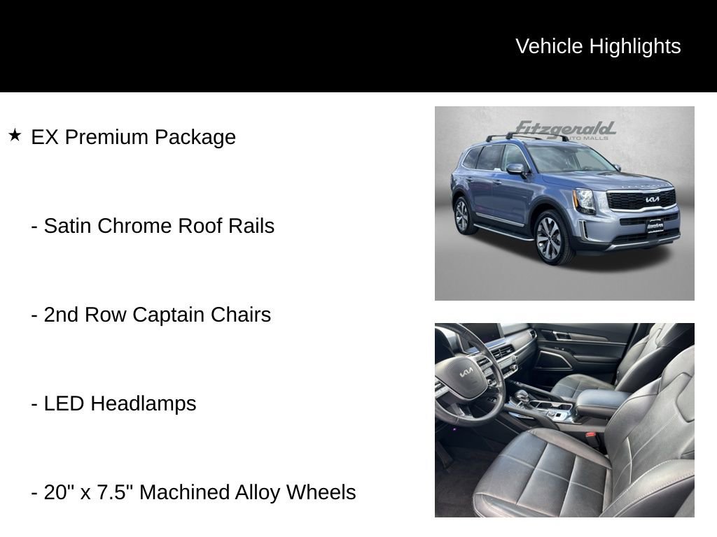 Used 2022 Kia Telluride EX w/ EX Premium Package image 9