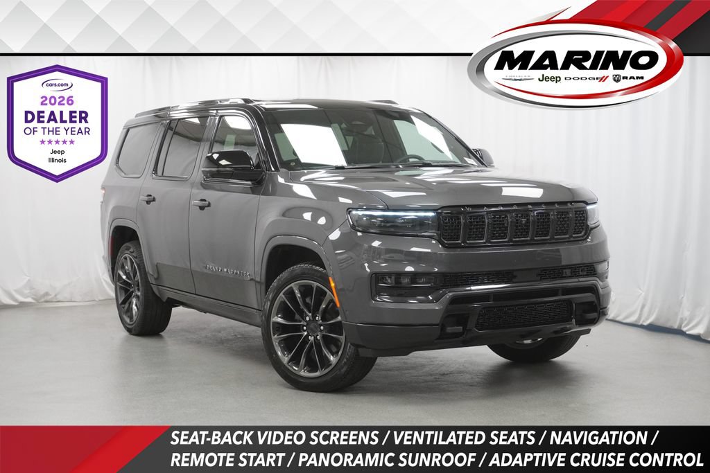Certified 2025 Jeep Grand Wagoneer Series III w/ Rear Seat Video Group 1