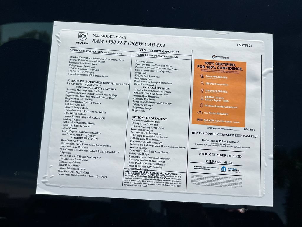 Certified 2023 RAM 1500 Warlock AWD/4WD image 3
