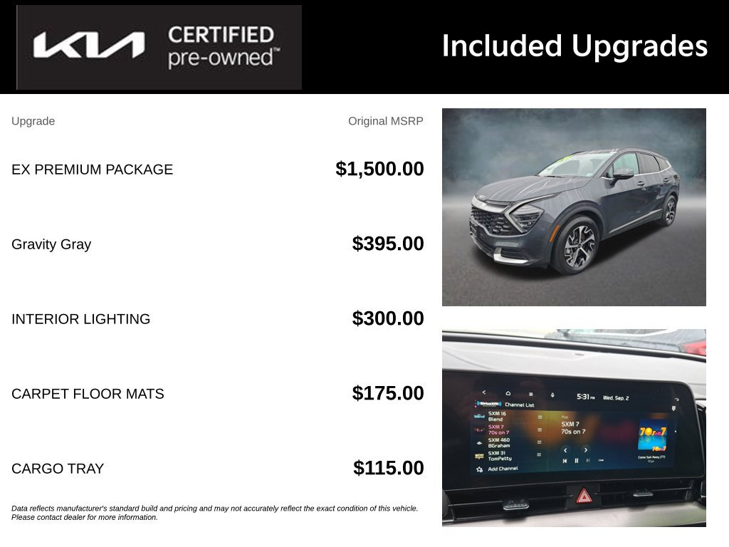 Certified 2024 Kia Sportage EX w/ EX Premium Package AWD/4WD image 37