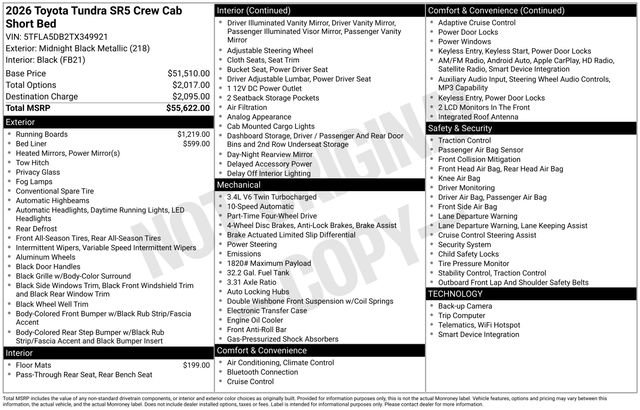 New 2026 Toyota Tundra SR5 image 7