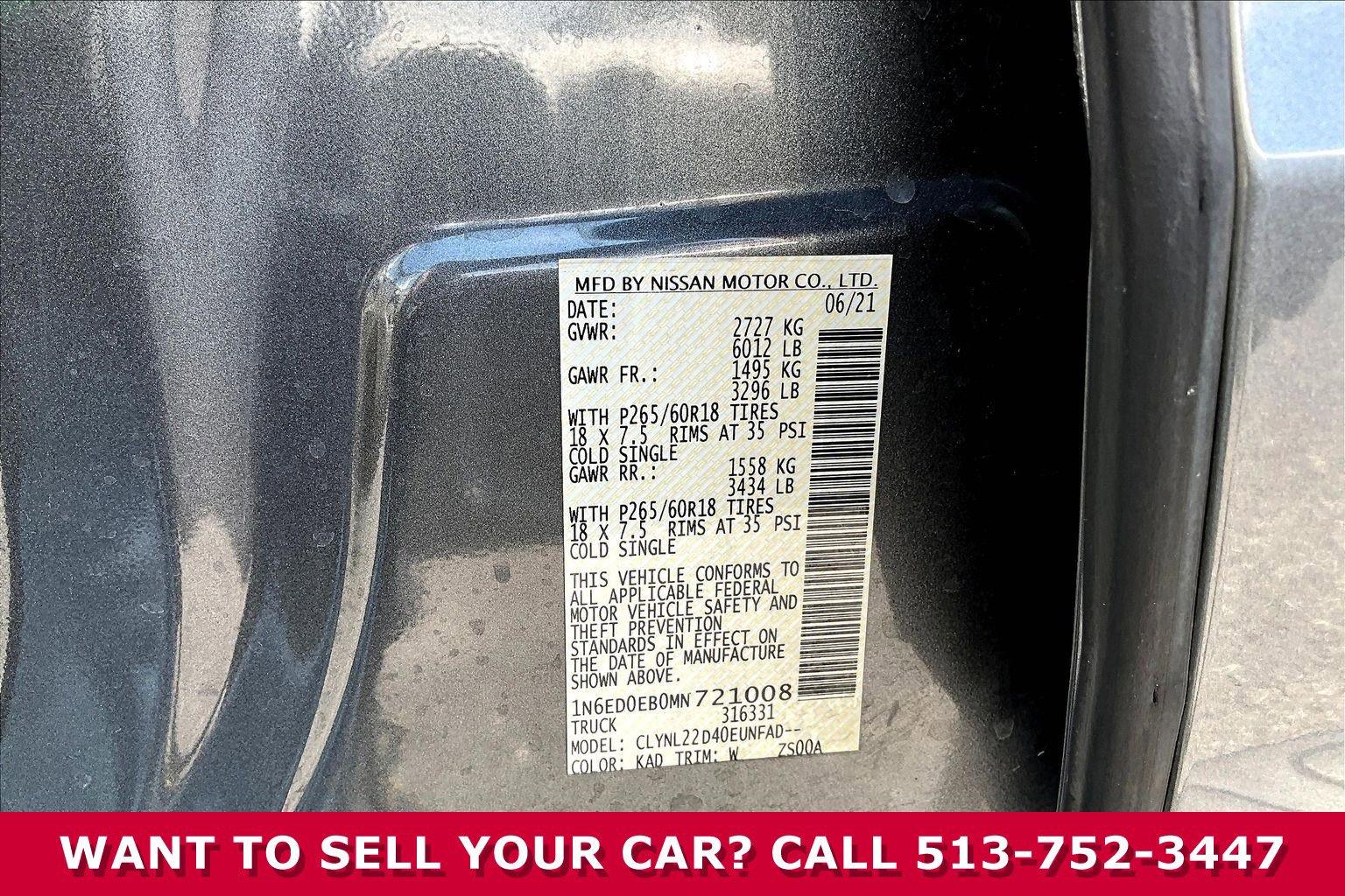 Used 2021 Nissan Frontier SV w/ Midnight Edition Floor Mats AWD/4WD image 18