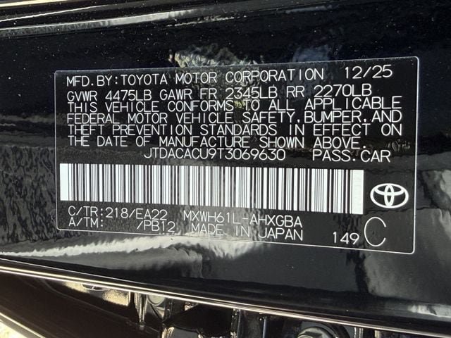 Certified 2026 Toyota Prius Plug-In Hybrid FWD image 27