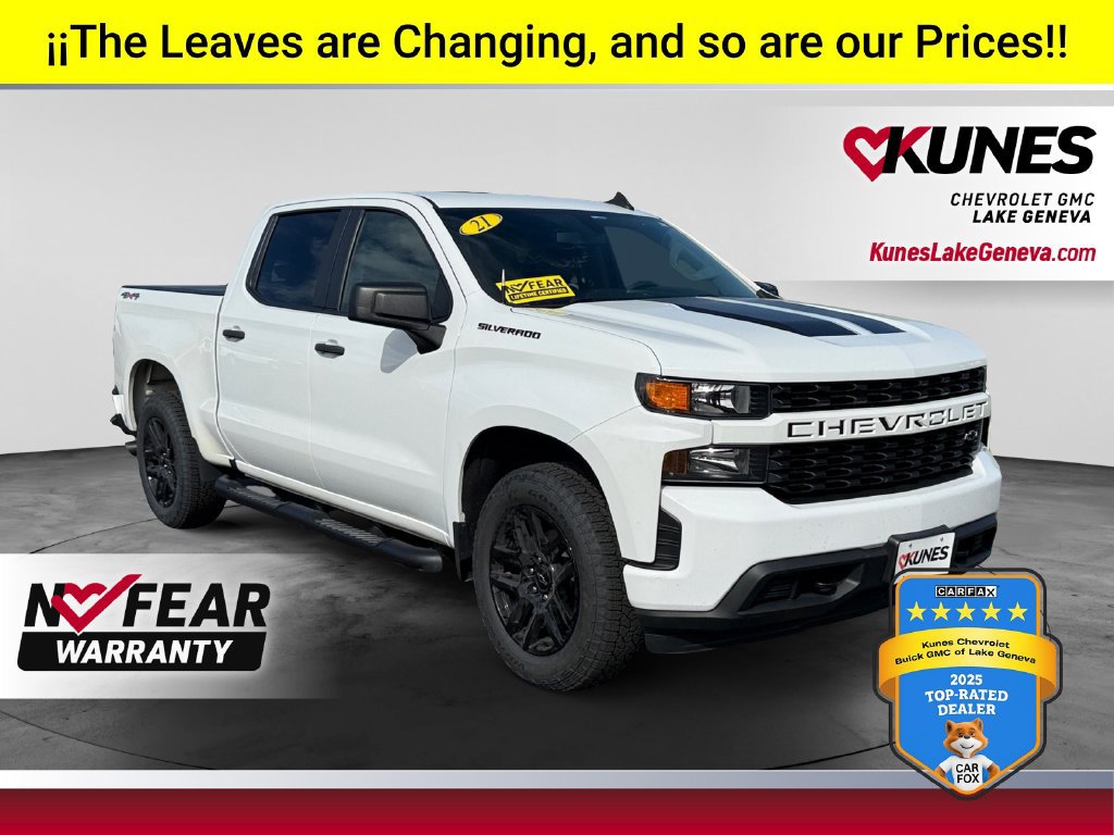 Used 2021 Chevrolet Silverado 1500 Custom w/ Rally Edition