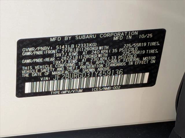 New 2026 Subaru Outback Limited XT image 17