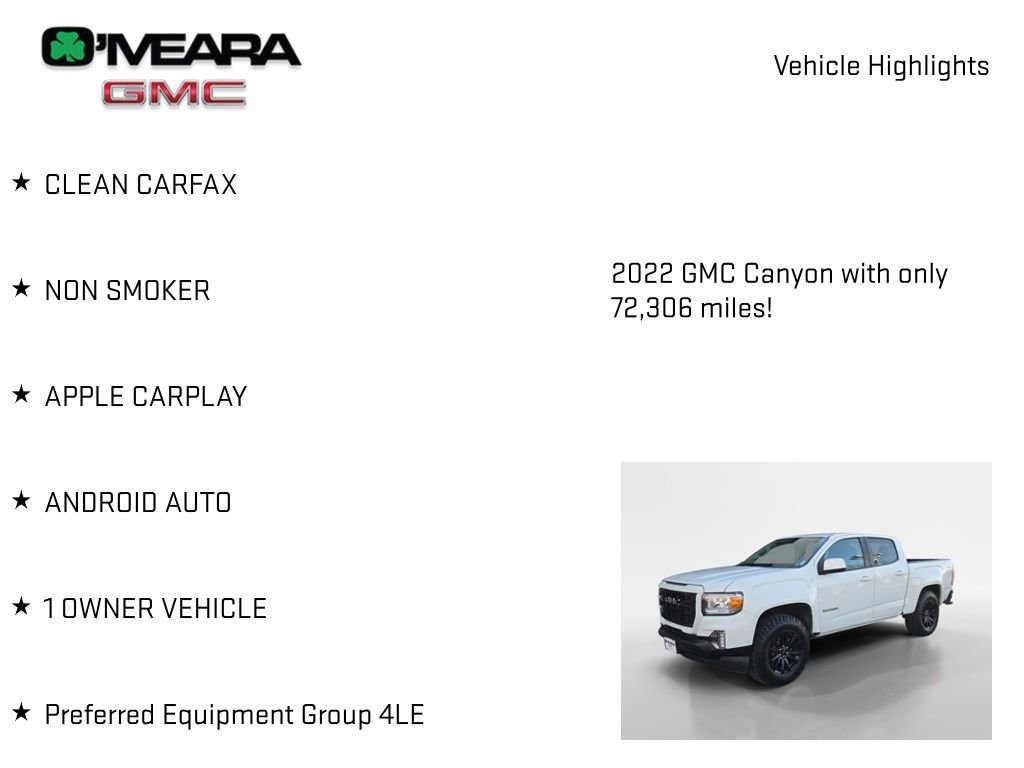 Used 2022 GMC Canyon Elevation w/ Trailering Package image 7