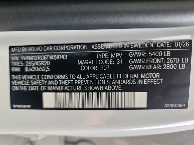 New 2026 Volvo XC60 B5 Plus w/ Climate Package AWD/4WD image 23