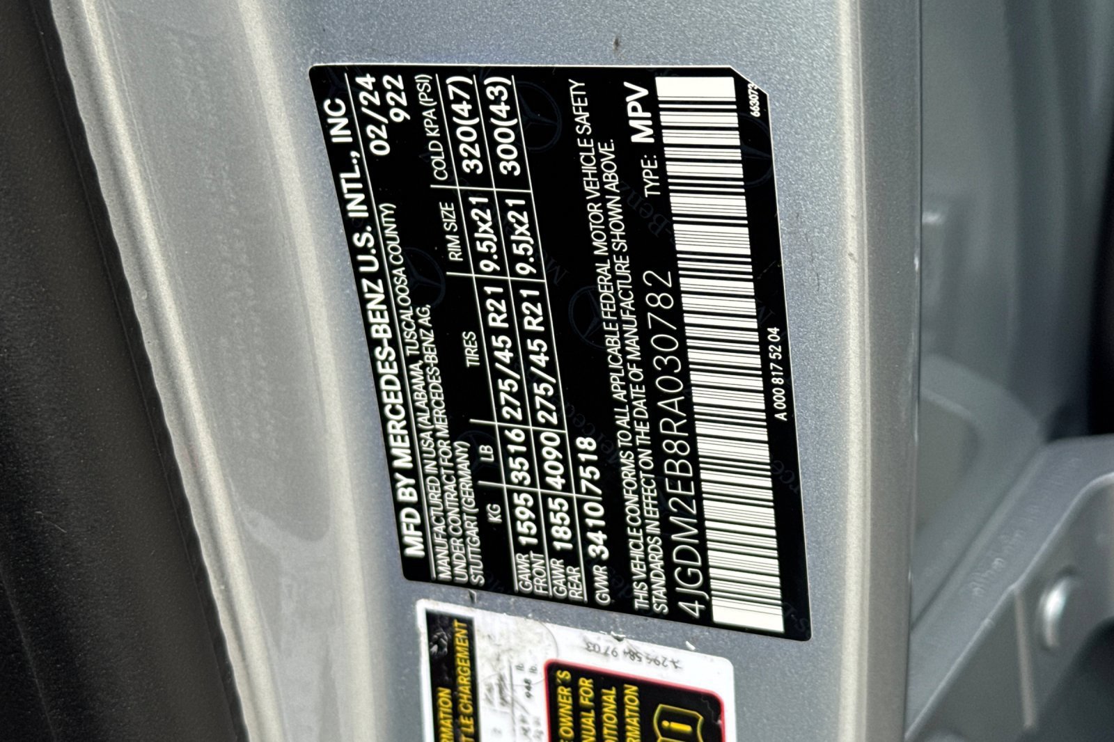Certified 2024 Mercedes-Benz EQS 450+ 4MATIC SUV image 40