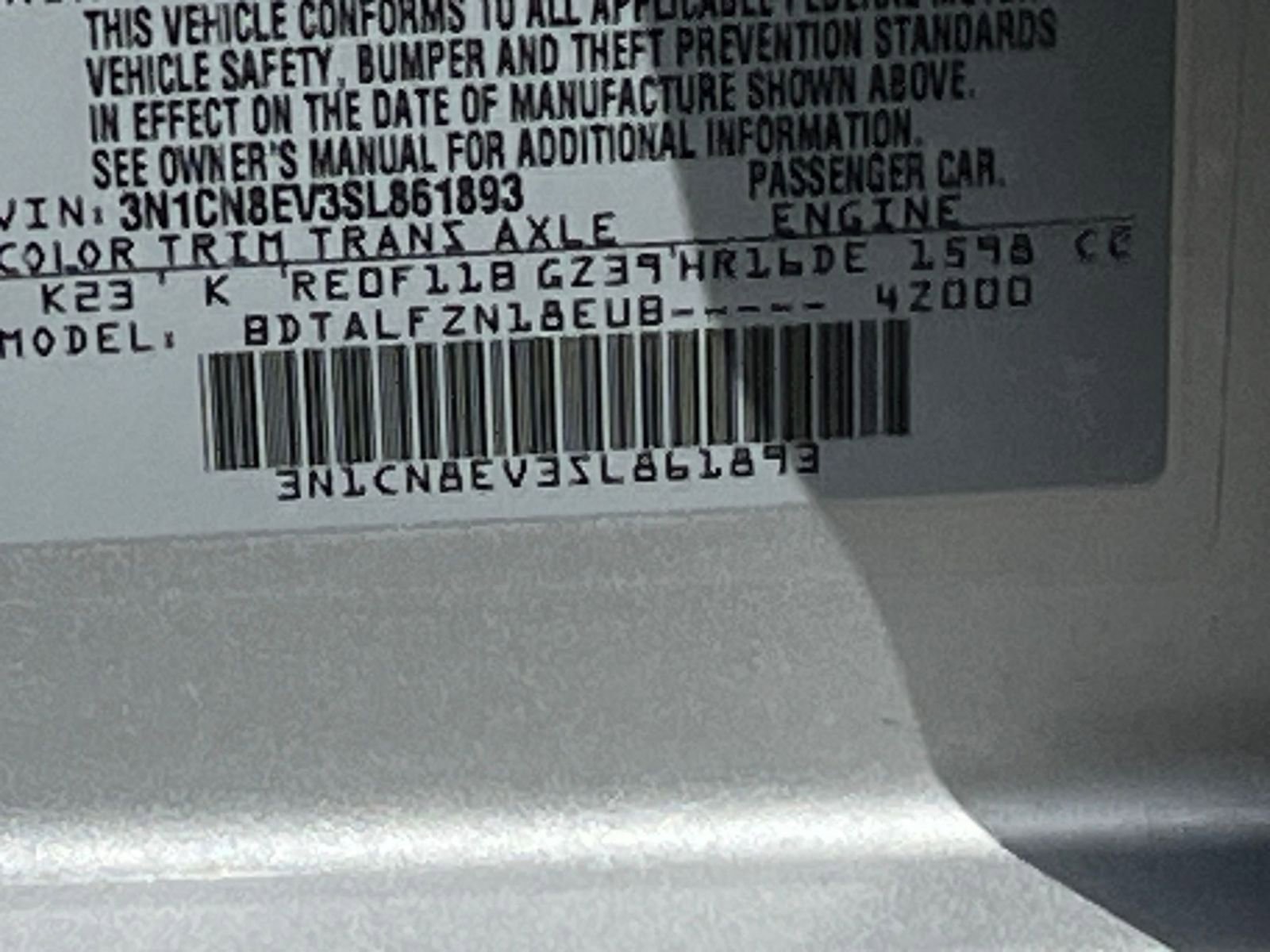 Used 2025 Nissan Versa SV FWD image 29