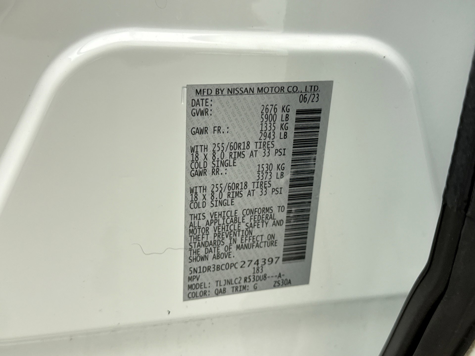 Used 2023 Nissan Pathfinder SV w/ Cargo Package AWD/4WD image 13