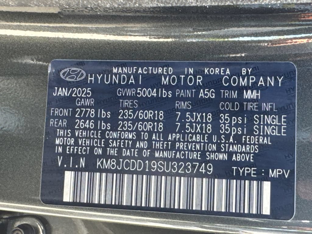 Certified 2025 Hyundai Tucson SEL AWD/4WD image 33