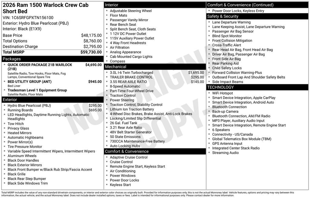 Used 2026 RAM 1500 Warlock AWD/4WD image 28